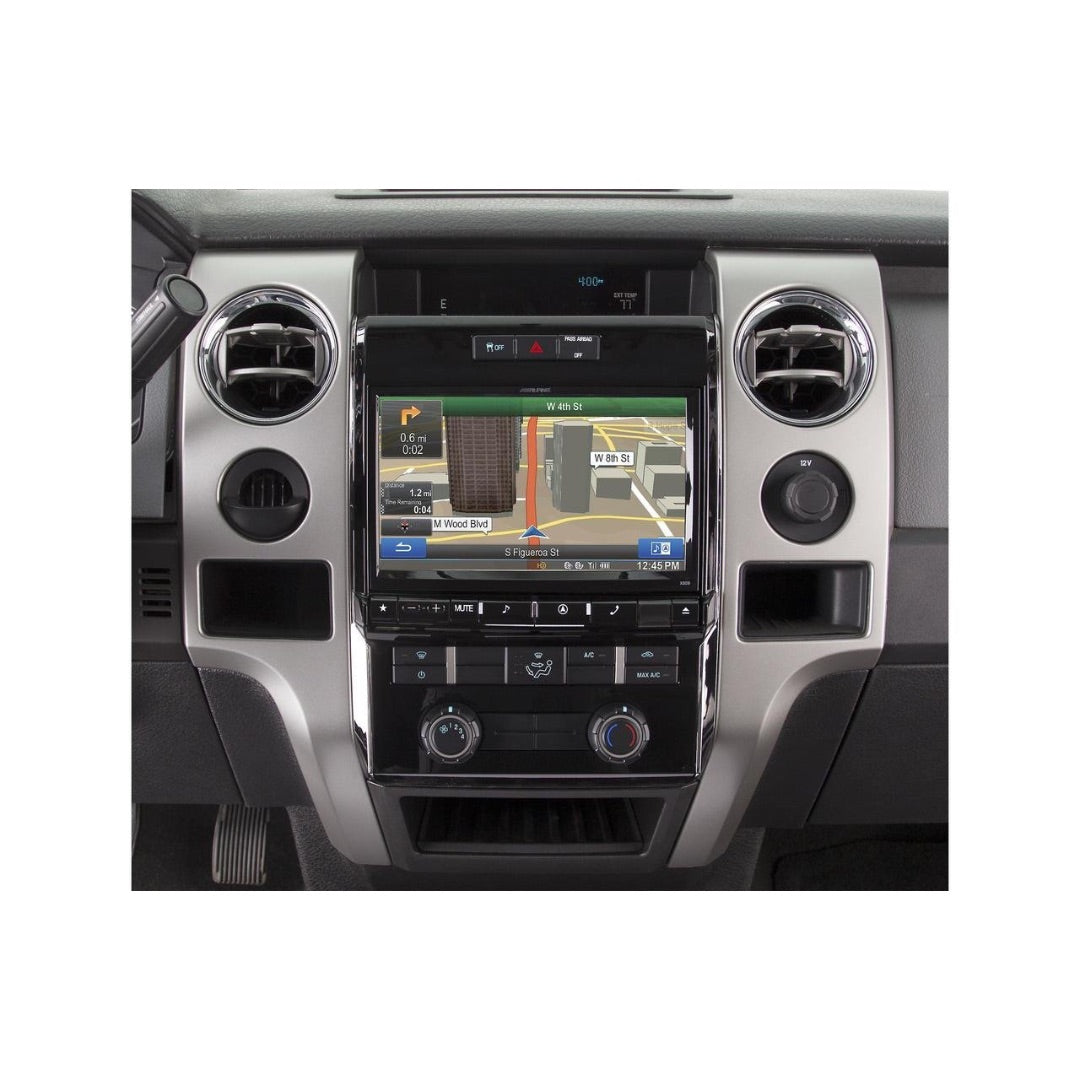 Alpine X009 FD1 9-Inch Car Stereo Dash Restyle System for Ford F-150 2009-2014 | In-Dash Navigation, Bluetooth & Backup Camera | Upgrade Your Truck Audio System for Road Trips & Daily Commutes