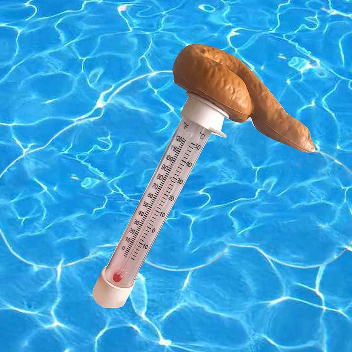 Floating Pool Thermometer for Swimming Pools, Hot Tubs & Spas - Accurate Water Temperature Gauge with Fun Prank Design - Perfect for Backyard, Vacation Homes & Water Therapy