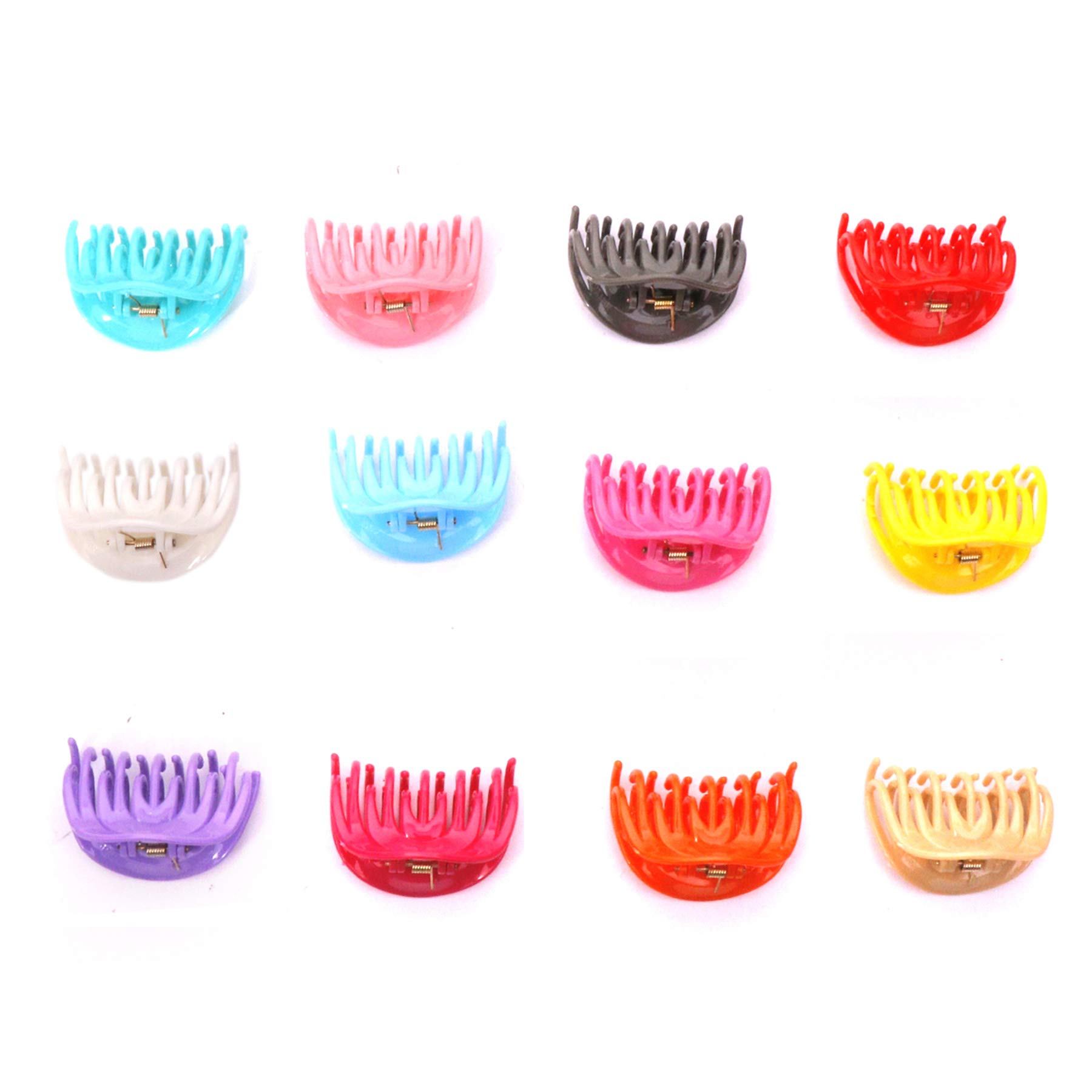 Navjai Large Hair Claw Clips for Thick Hair - Strong Hold Non-Slip Jumbo Hair Clips (12-Pack) - Perfect for Women & Girls Styling, Updos, Ponytails & Everyday Hair Accessories