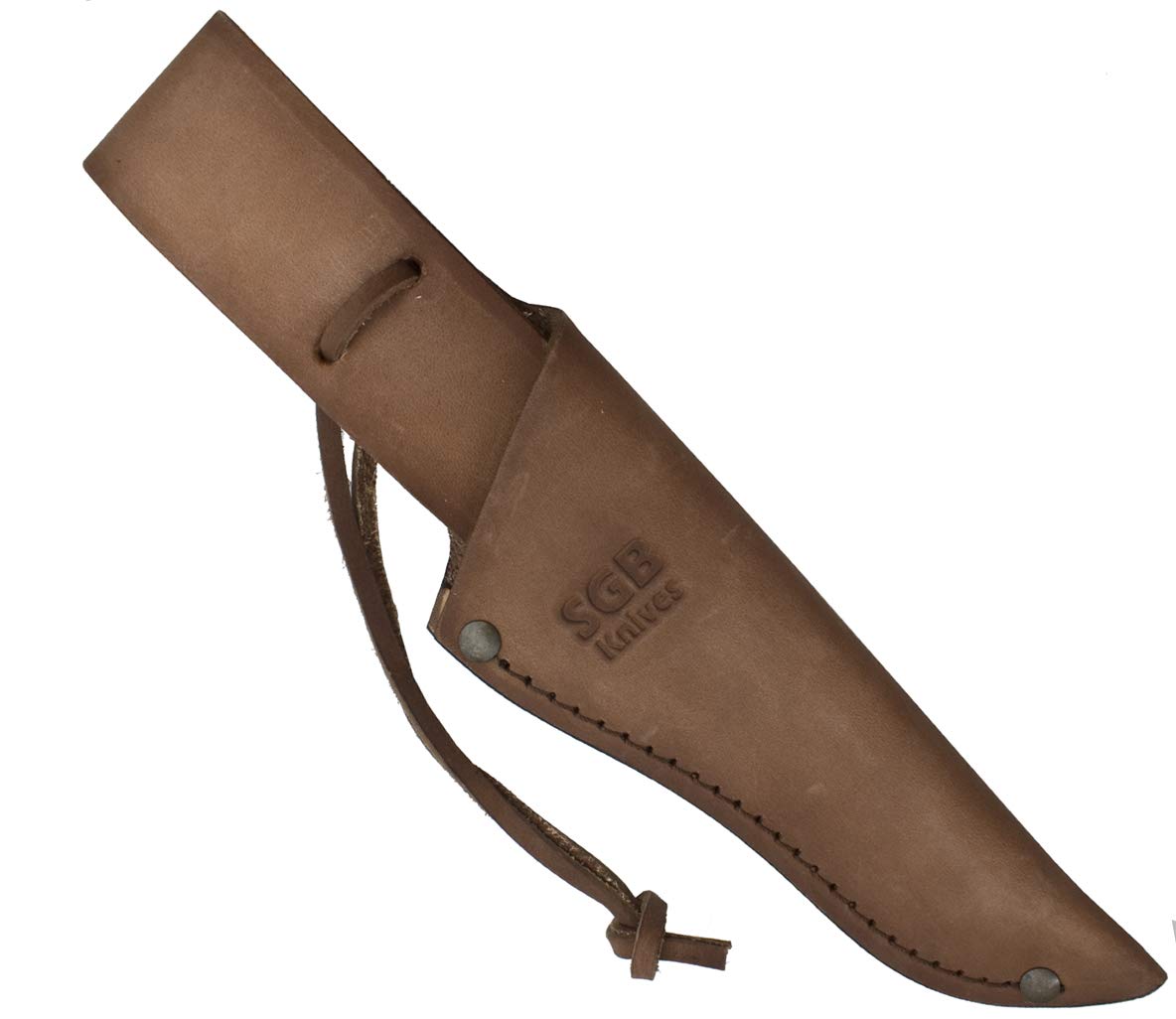 Premium Elk Hunting Knife - Smooth White Bone Handle with Leather Sheath - Ideal for Big Game Hunting, Outdoor Survival & Camping Adventures