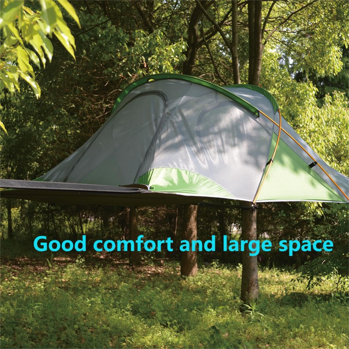 Portable Camping Hammock - Large Family Size Outdoor Tree Tent for Hiking, Backpacking & Travel - Lightweight & Durable (Green) - Perfect for Camping, Beach Lounging & Backyard Relaxation