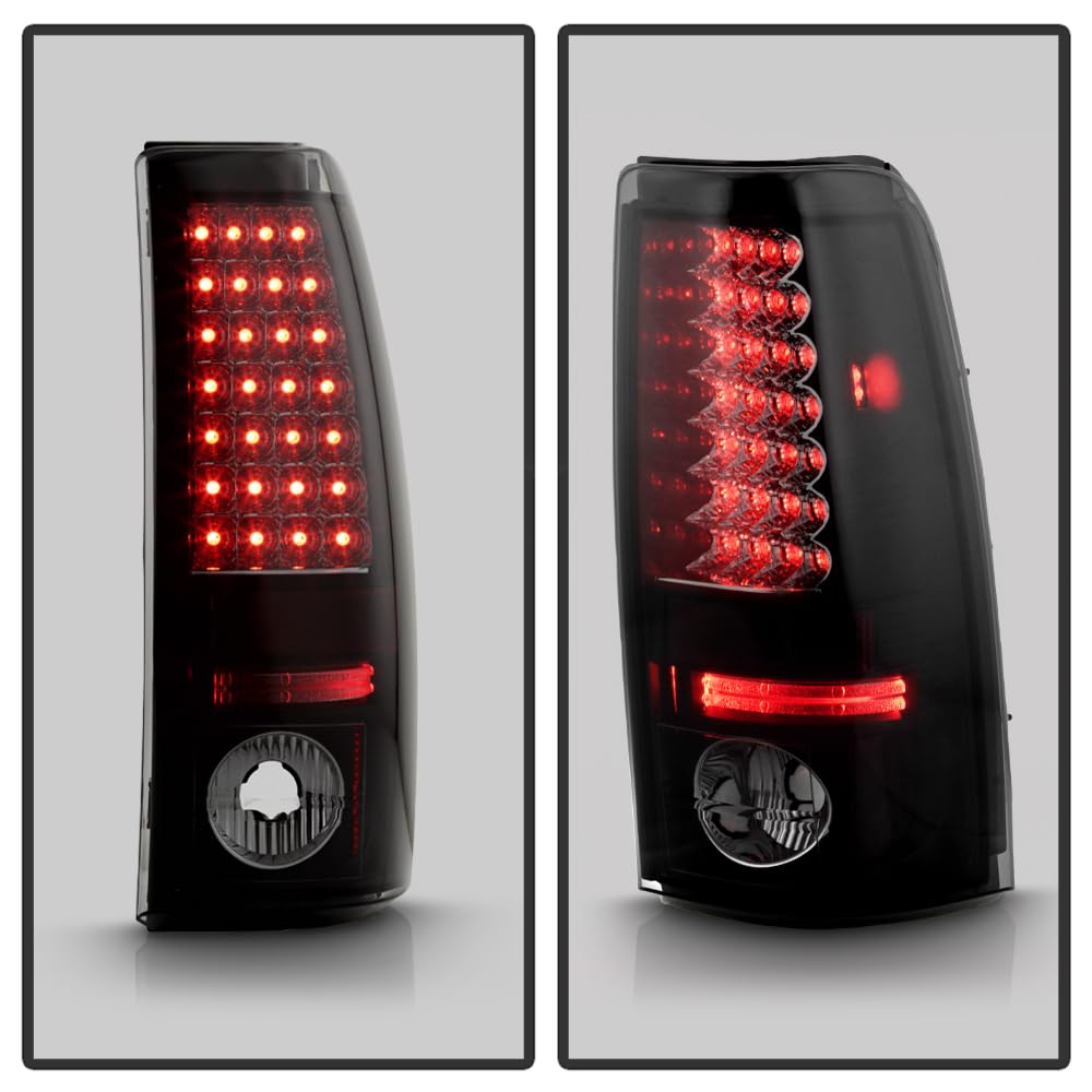 ACANII Smoked LED Tail Lights for 2003-2006 Chevy Silverado 1500 - Black Brake Lamps Replacement Pair (Driver & Passenger Side) | Enhanced Night Visibility & Style Upgrade for Pickup Trucks