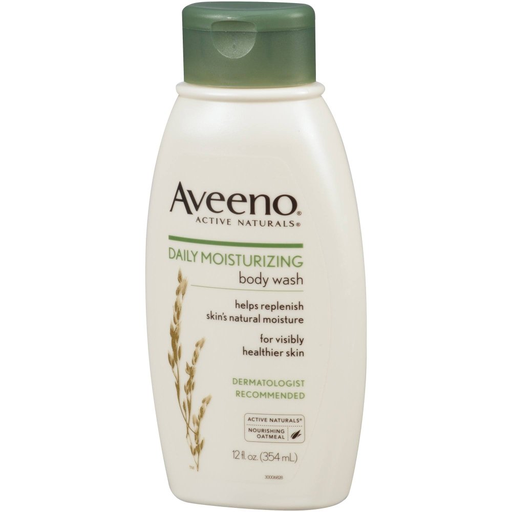Aveeno Active Naturals Daily Moisturizing Body Wash - 12 oz (Pack of 9) | Fragrance-Free & Hypoallergenic for Dry & Sensitive Skin | Perfect for Shower, Bath & Daily Skincare Routine