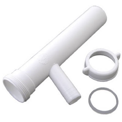 Master Plumber 453-357 MP Dishwasher Tailpiece, 1-1/2-Inch x 8-Inch - Stainless Steel Drain Pipe Connector for Kitchen Sink & Dishwasher Installation