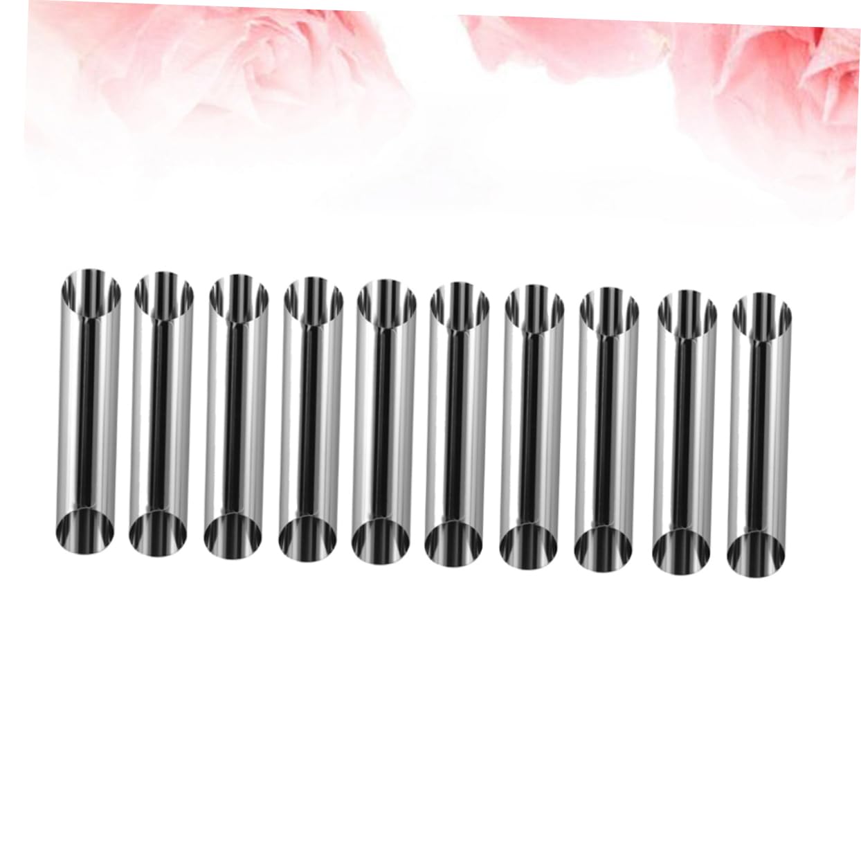 PRETYZOOM 20-Piece Stainless Steel Bread Baking Molds Set - Large Screw Tube Pastry Molds for Home Baking, Cake Decorating & Bakery Use | Durable & Reusable for Bread, Cupcakes & Desserts