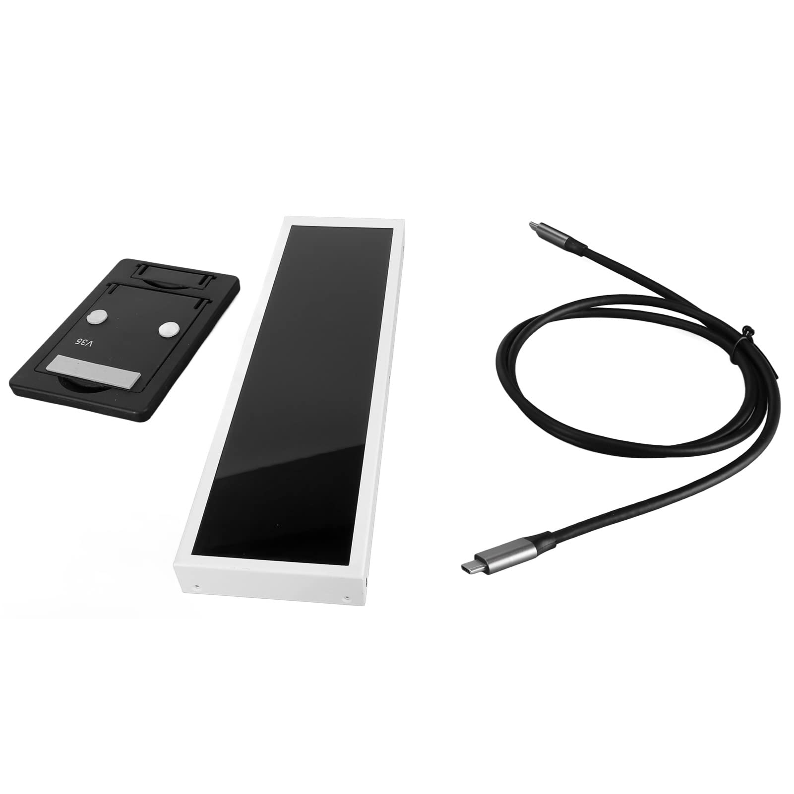 8.8 Inch Aida64 CPU Temperature Monitor - Metal Casing Secondary Screen for Laptop & PC, White LCD Display for Real-Time System Monitoring (Perfect for Gaming, Overclocking & PC Performance Tuning)