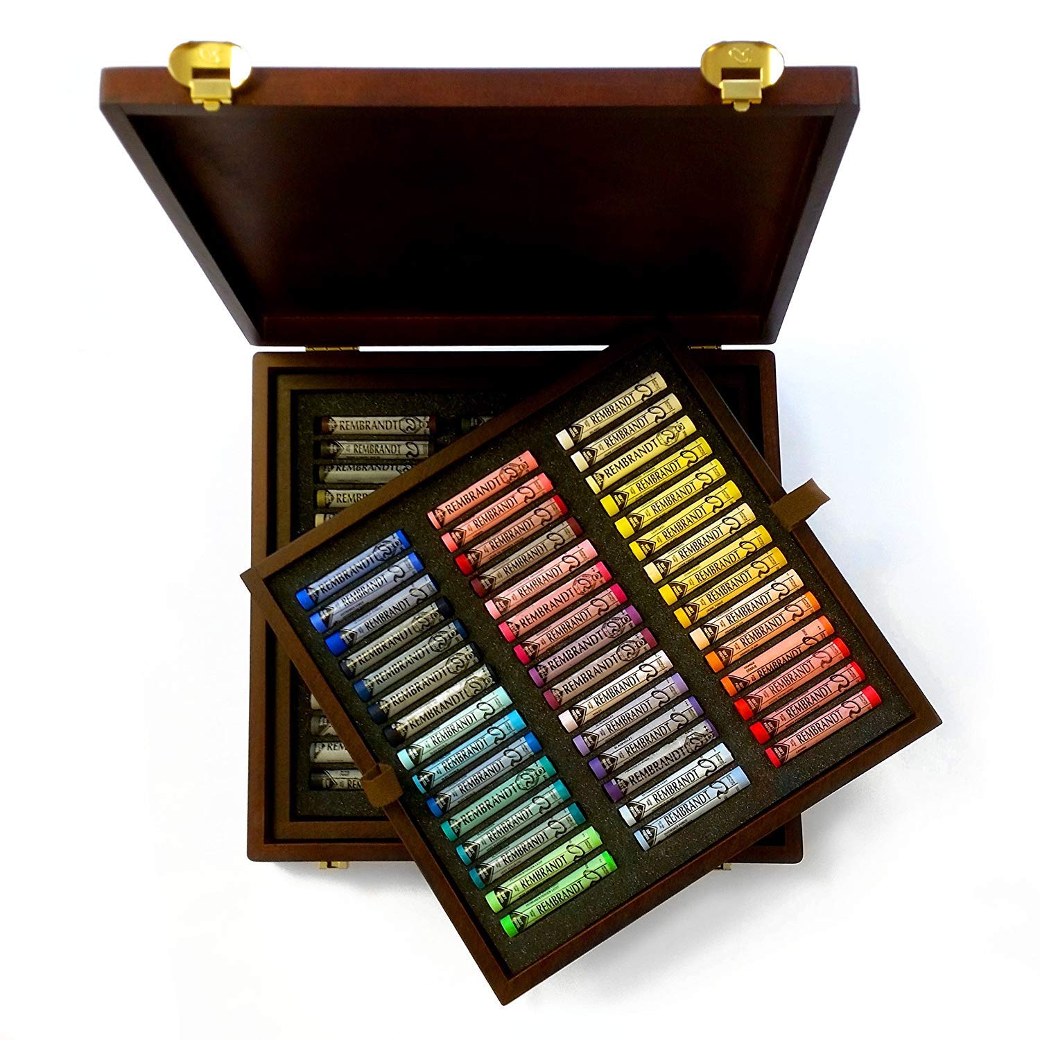 Royal Talens Rembrandt Extra Fine Soft Pastels - 90 Professional Artist Quality Pastel Set in Wooden Box for Landscape Drawing & Sketching - Perfect for Artists, Students & Art Enthusiasts