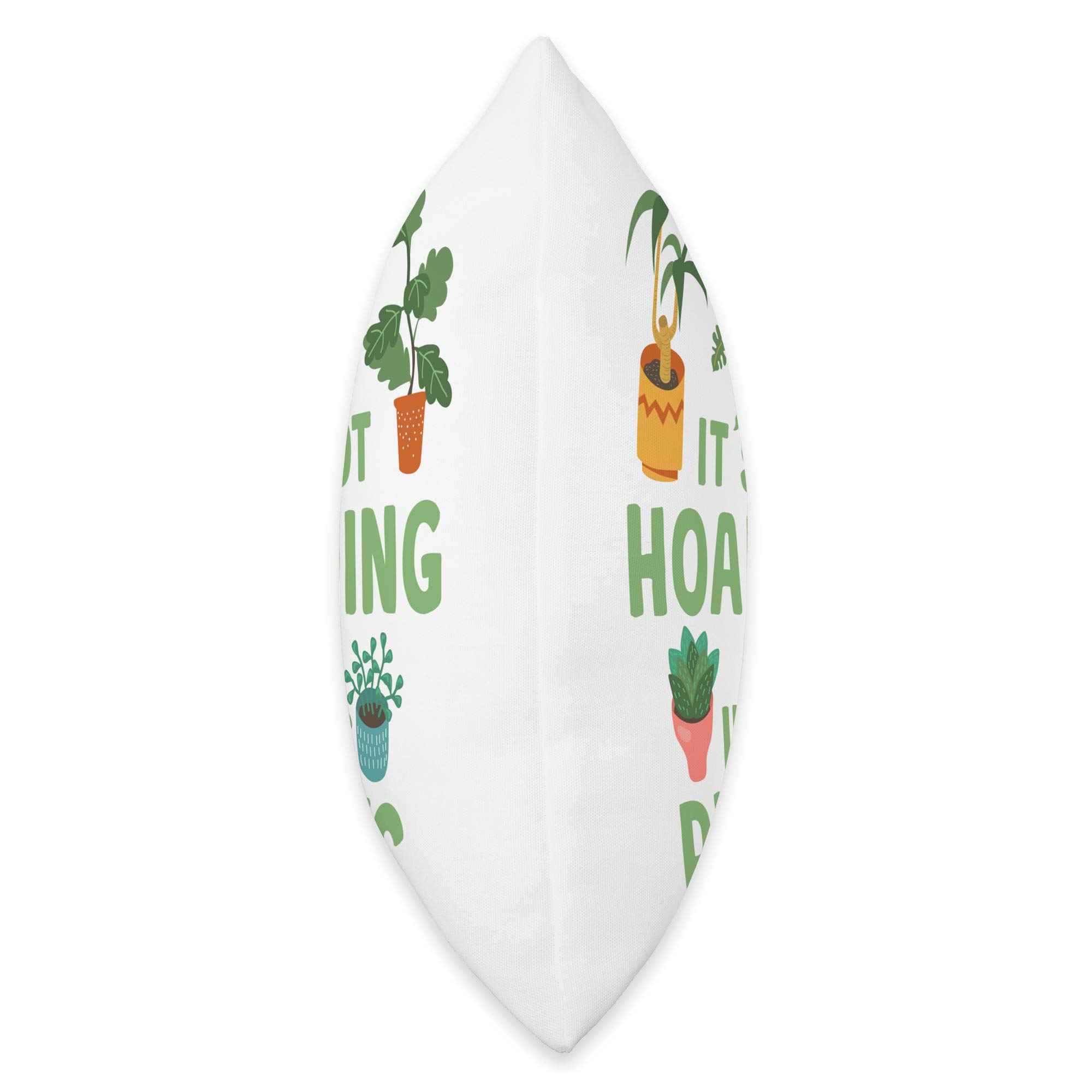 Funny Gardening Lover Gift Throw Pillow - 'It's Not Hoarding If It's Plants' Humorous Plant Decor for Home, Office & Garden - Perfect Gift for Plant Enthusiasts