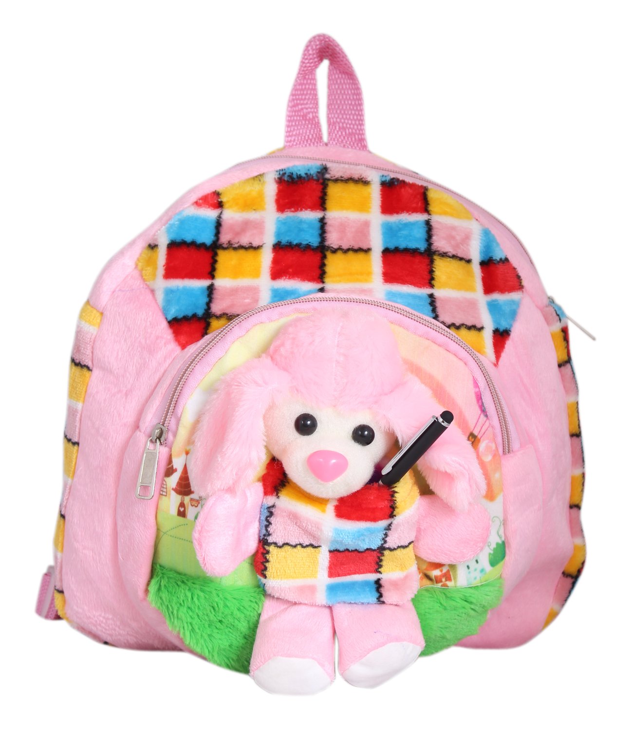 Tickles Soft Sheep School Shoulder Bag for Kids - Cute Nursery Backpack for Boys & Girls (Pink, 2-3 Liters) - Perfect for Preschool, Daycare & Everyday Use