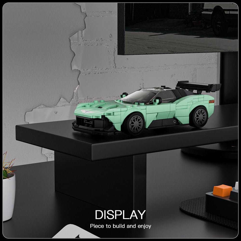 Mould King Speed Champion Car Building Toys with Display Case - 27009 Model Kit (369PCS) for Adults & Kids 8+ | Creative STEM Toy for Racing Enthusiasts | Perfect for Birthday Gifts, Home Decoration & Collector's Display
