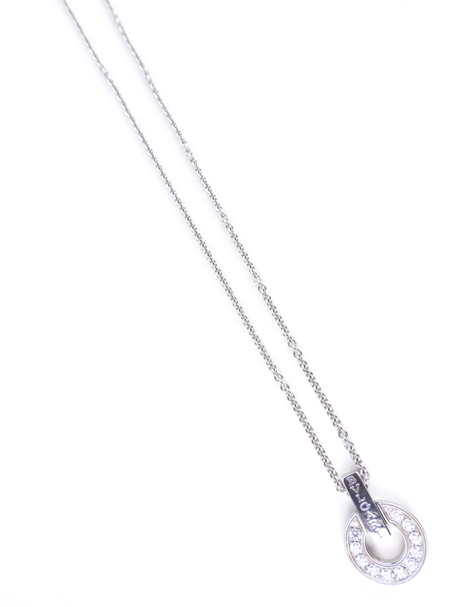 Bvlgari 18k White Gold Diamond Bvlgari Bvlgari Necklace for Women - Luxury Jewelry Gift for Anniversary, Wedding & Special Occasions