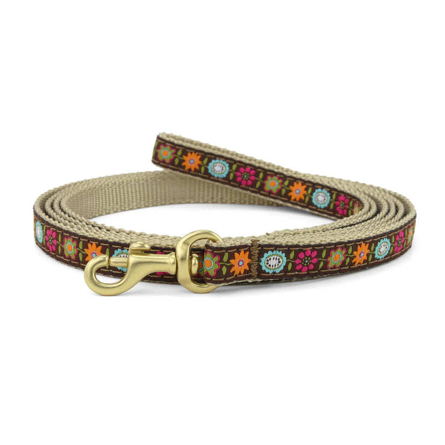 Bella Floral Dog Leash - Adjustable Pet Walking Lead with Comfortable Padded Handle for Small Medium Large Dogs - Perfect for Daily Walks, Training, and Outdoor Adventures