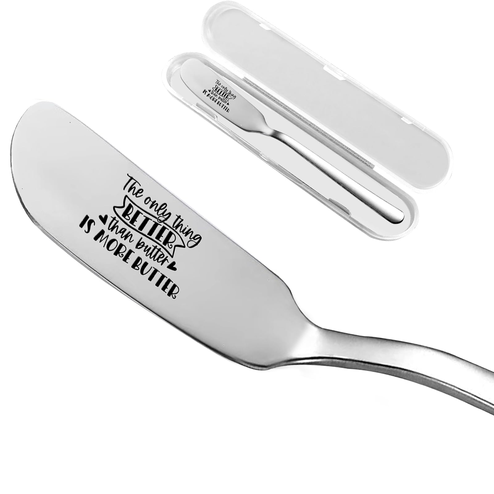 Odoor Fun Personalized Engraved Peanut Butter Spreader Knife - Unique Gift for Toast & Bread Lovers - Perfect for Breakfast, Snacks & Kitchen Use