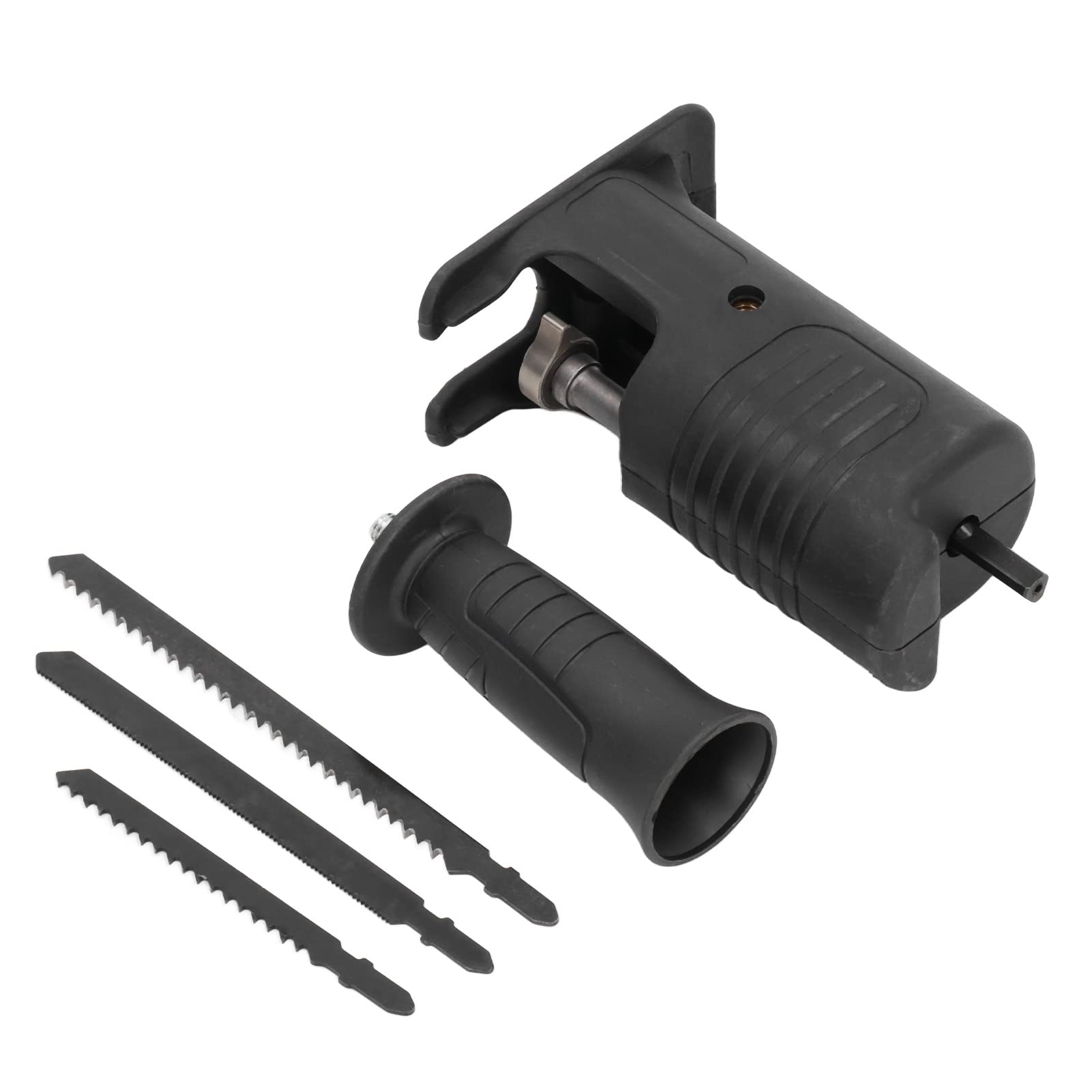 Garosa Electric Reciprocating Saw Attachment Kit - Drill to Saw Adapter Converter for Cordless Drills with Blades & Triangle Handle - Metal & Wood Cutting Jigsaw Tool for DIY, Construction & Home Renovation Projects