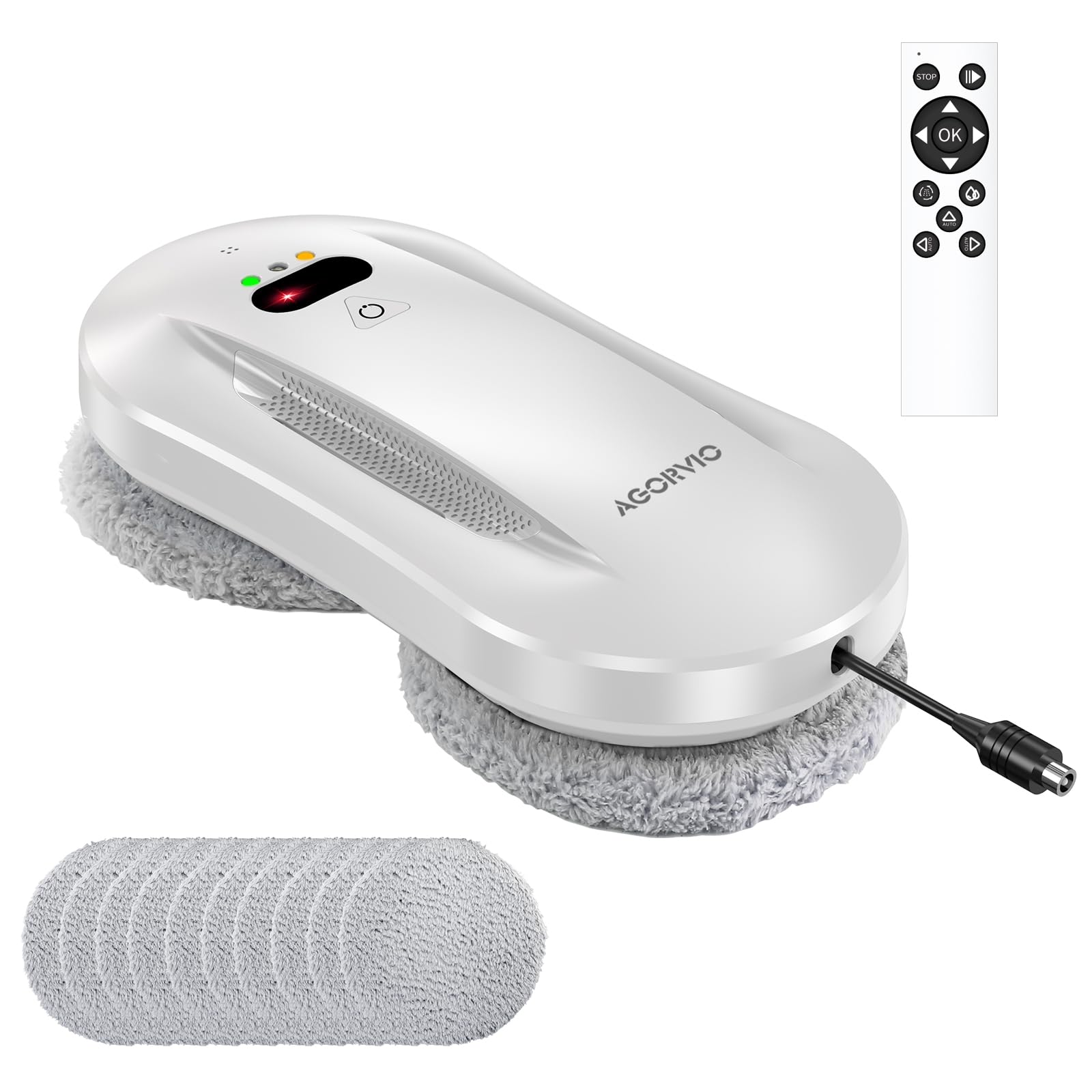 Smart Window Cleaning Robot with Auto Water Spray & Navigation - Automatic Indoor/Outdoor Glass Cleaner with Triple Safety System, Edge Detection & Remote Control | Perfect for High-Rise Buildings, Skylights & Hard-to-Reach Windows