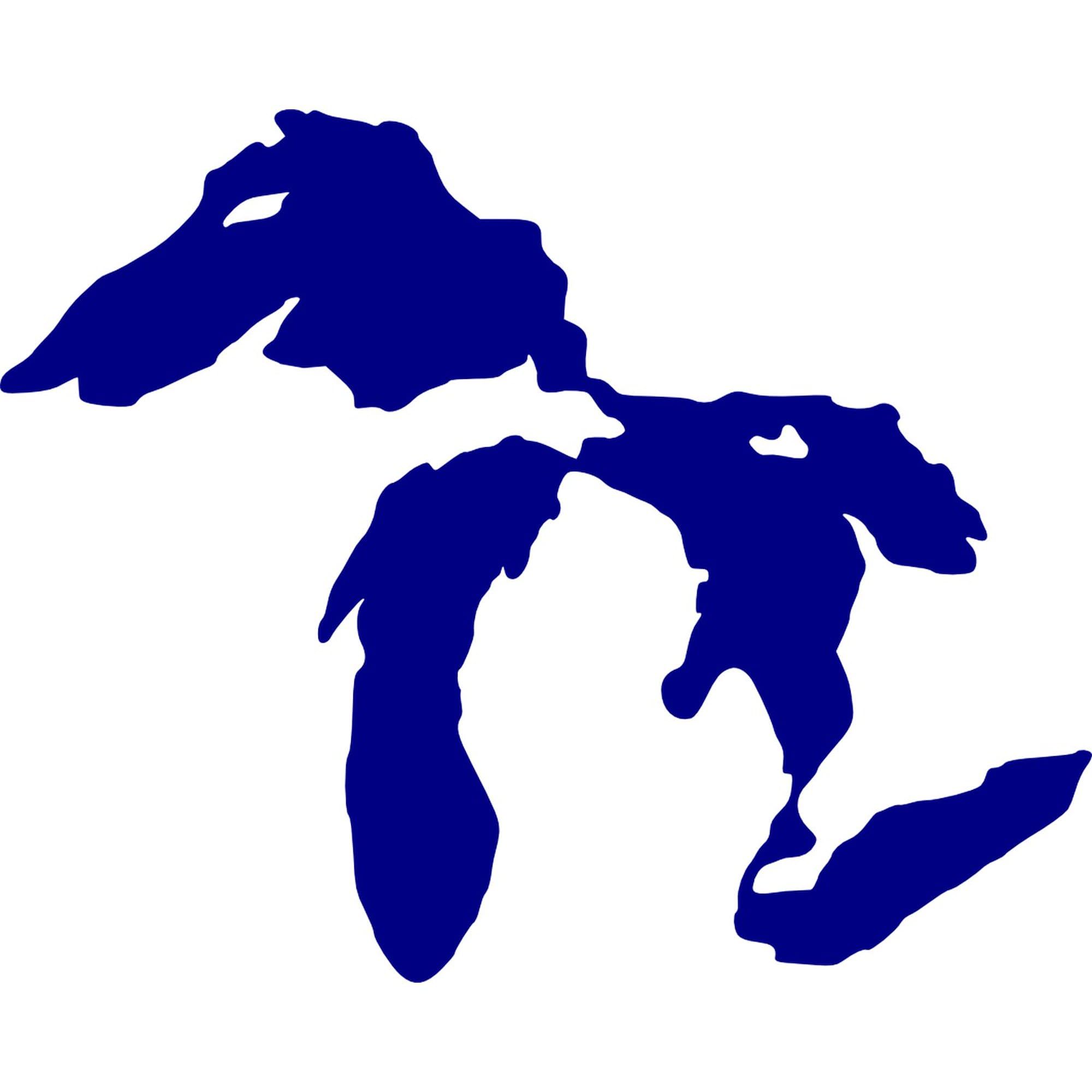 Great Lakes Sticker - Durable Square Bumper Decal for Cars, Laptops & Water Bottles | Perfect for Outdoor Enthusiasts & Nature Lovers