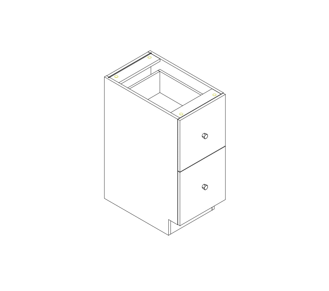 Gracious Home Two Drawer Closet Cabinet - White Storage Organizer for Bedroom, Bathroom & Closet - Perfect for Clothes, Towels & Accessories Organization
