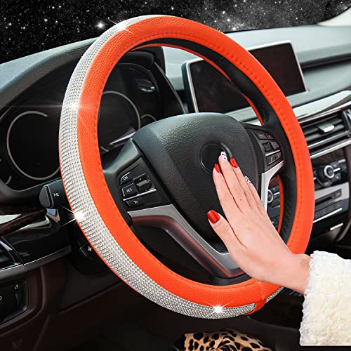 Orange with White Diamonds
