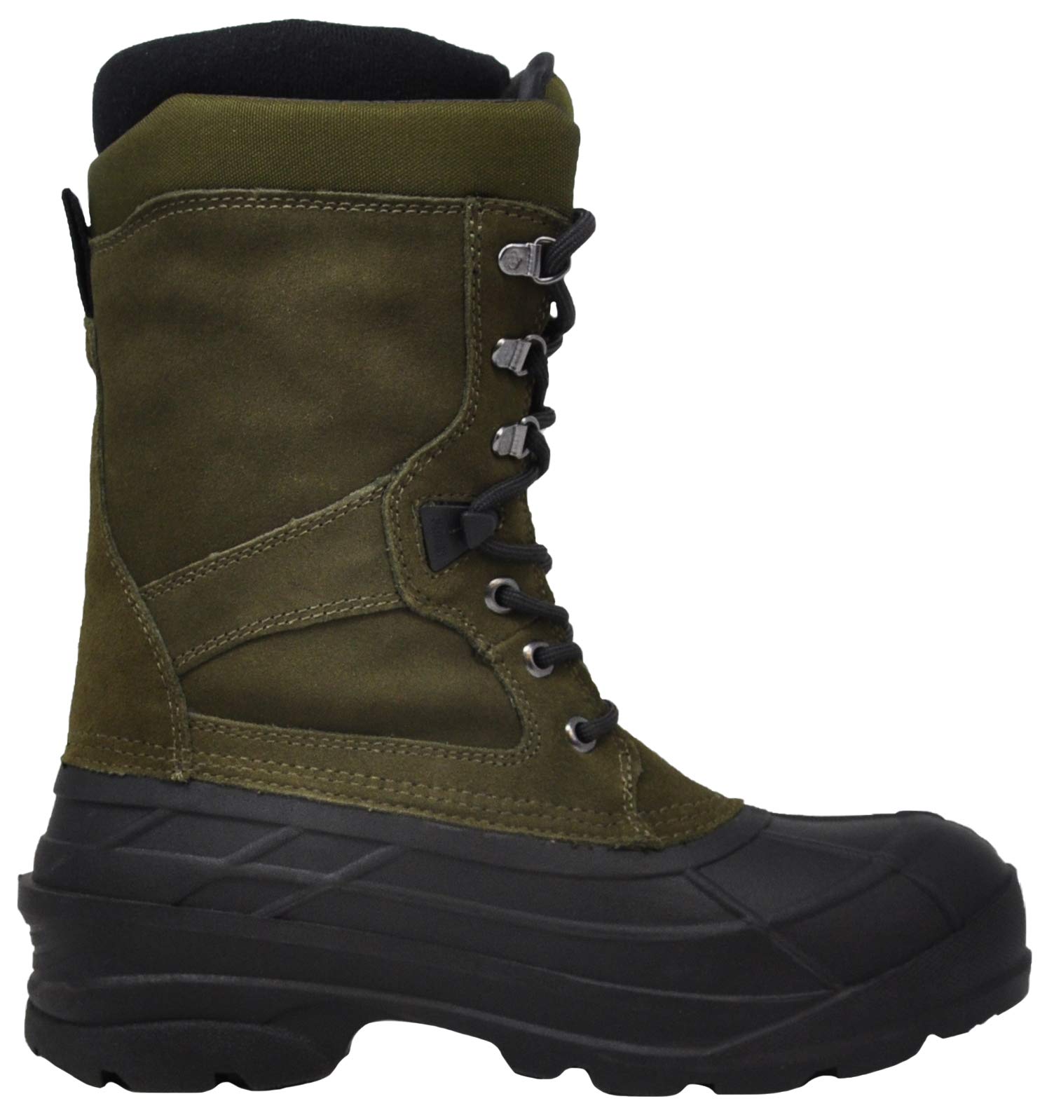 Kamik Nation Plus Leather Snow Boots for Men - Thermal & Waterproof Winter Boots - Perfect for Snow Hiking, Ice Fishing & Cold Weather Outdoor Activities
