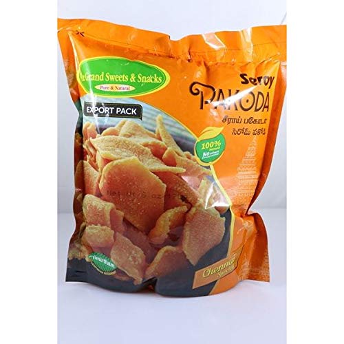 Pack of 3 - Grand Sweets & Snacks Sereoy Pakoda - 170g (6oz) Indian Crispy Snack Mix - Perfect for Parties, Tea Time & On-the-Go Snacking