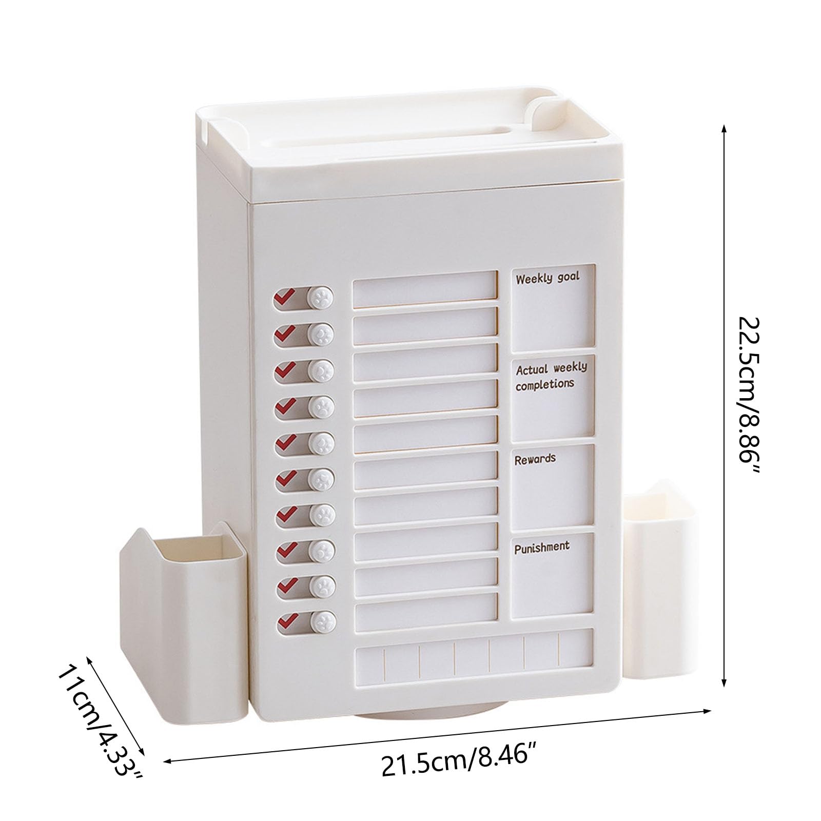 AJOIDR Rotating Desk Organizer with 11 Compartments - Perfect for Office & Art Supplies Storage