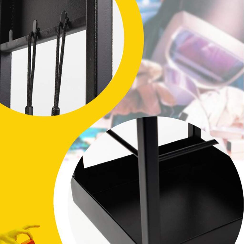 Black Umbrella Stand for Home & Office - Waterproof Umbrella Holder, Rain Gear Storage Rack for Entryway, Hotel Lobby & Commercial Spaces - Durable Umbrella Organizer for Wet Umbrellas