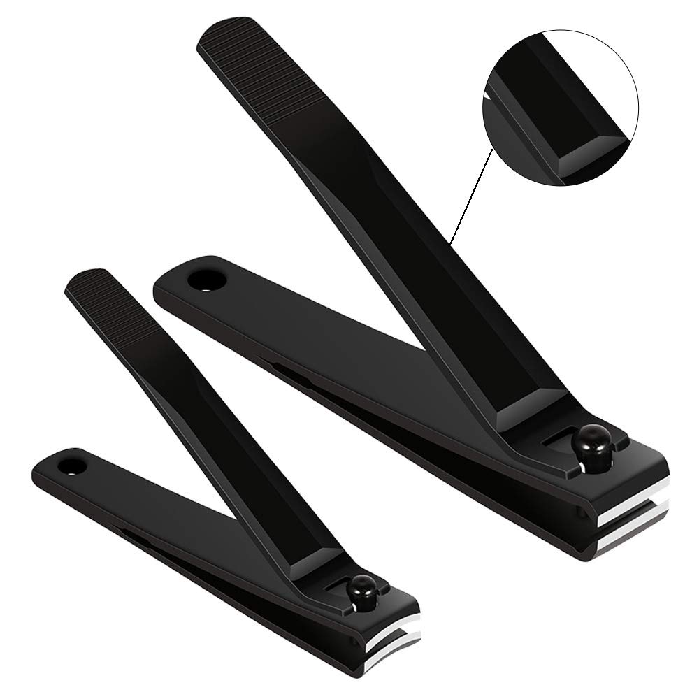 Premium 3-Piece Travel Nail Clipper Set - Sharp Stainless Steel Clippers with Nail File - Compact Portable Manicure Kit for Home, Office & Travel Essentials