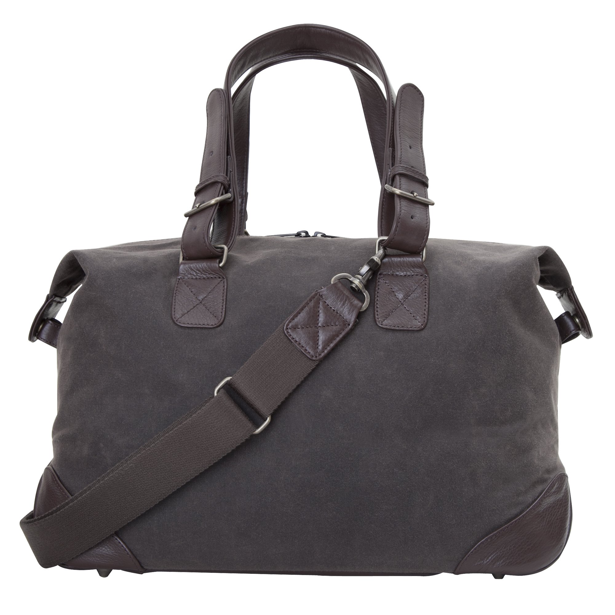 Lafayette Waxed Duffel Bag - Waterproof Travel Duffel for Men & Women, Dark Brown, One Size - Perfect for Gym, Weekend Trips & Outdoor Adventures
