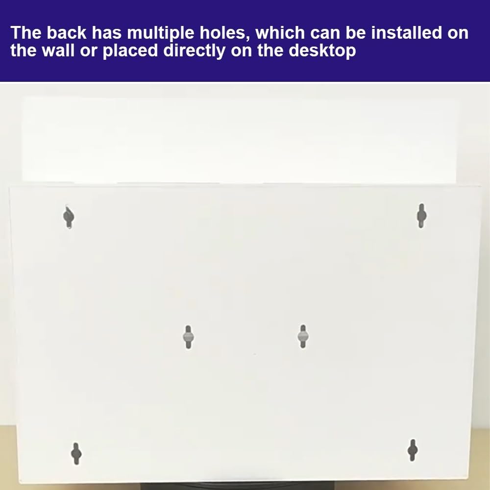Acrylic Cell Phone Storage Box with 20 Compartments - Clear Lockable Doors, Wall-Mountable Classroom Organizer - Perfect for Schools, Offices & Study Areas to Secure Phones During Class or Meetings