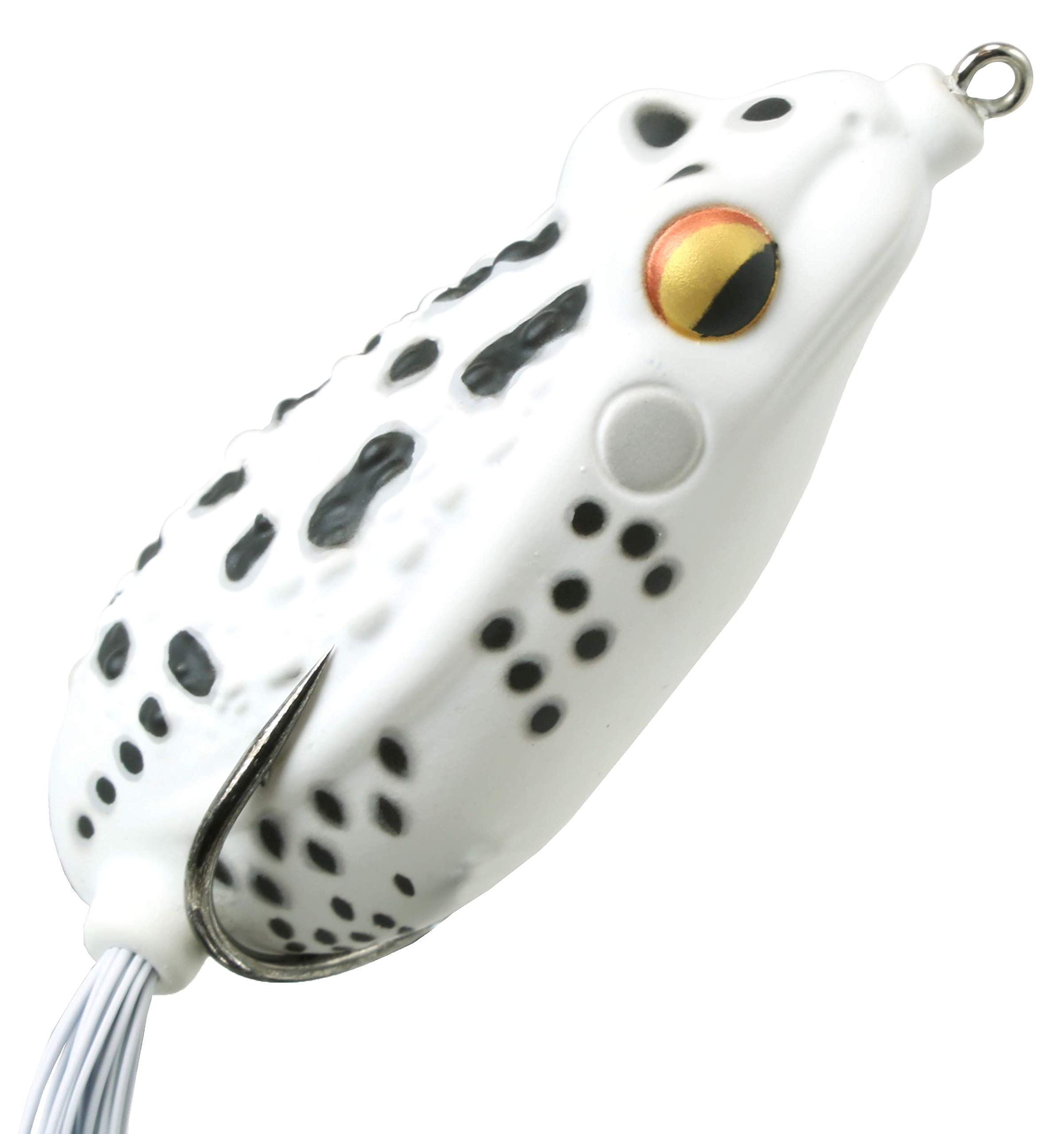 Fish Lab Rattle Toad Hollow Body Floating Frog Lure - Topwater Bass Fishing Bait for Freshwater & Saltwater - Perfect for Weedless Frog Fishing in Ponds, Lakes, and Rivers