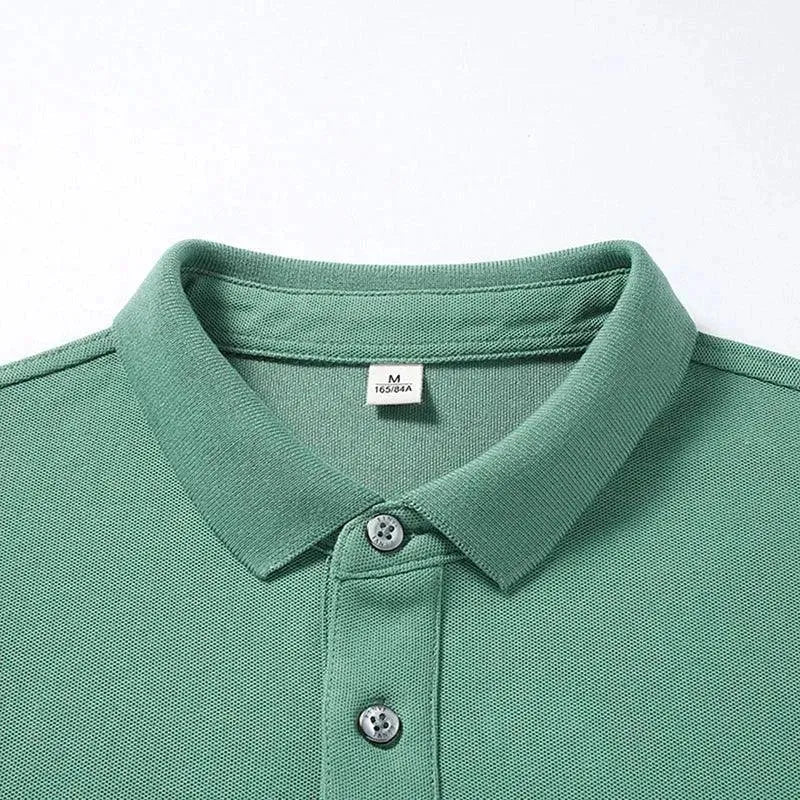 Men's Button-Down Polo Shirt - Classic Cotton Short Sleeve Casual Top for Golf, Business & Everyday Wear | Breathable & Comfortable Fit for Work, Outings & Summer Activities