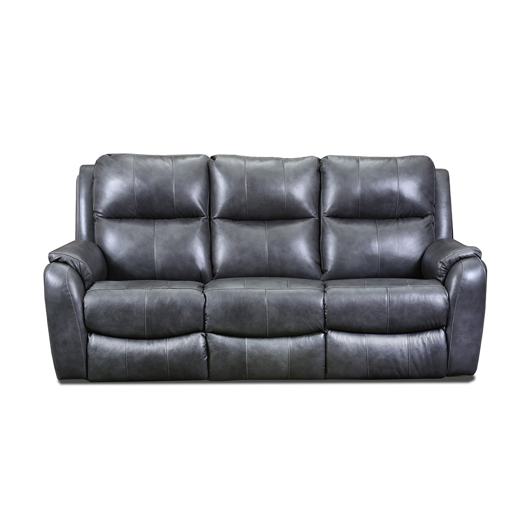 Marquis Power Reclining Sofa - 3-Seater Leather Recliner with USB Charging & Cup Holders | Modern Living Room Furniture for Home Theater & Family Relaxation
