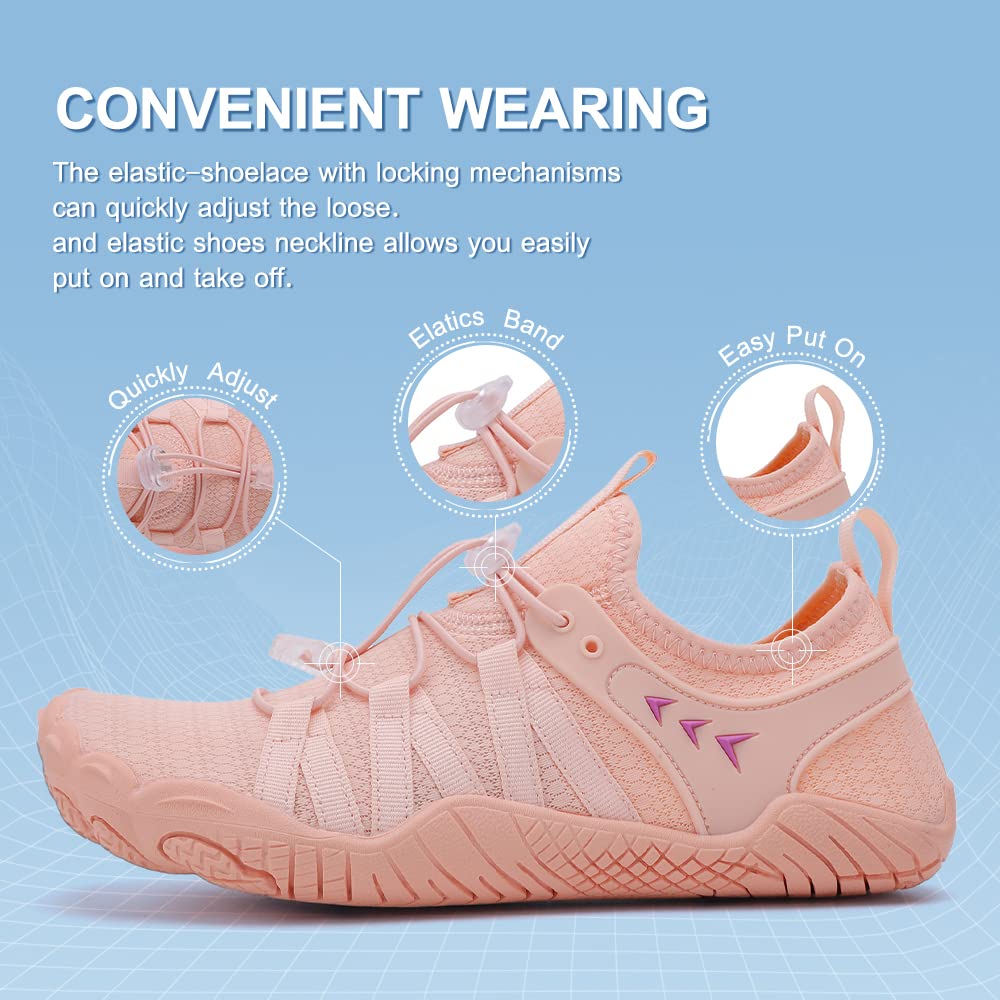 **Best Water Shoes for Women & Men - Quick Dry Swim Shoes for Beach, Pool, Surf & Yoga - Barefoot Aqua Shoes for River, Water Park & Outdoor Activities**