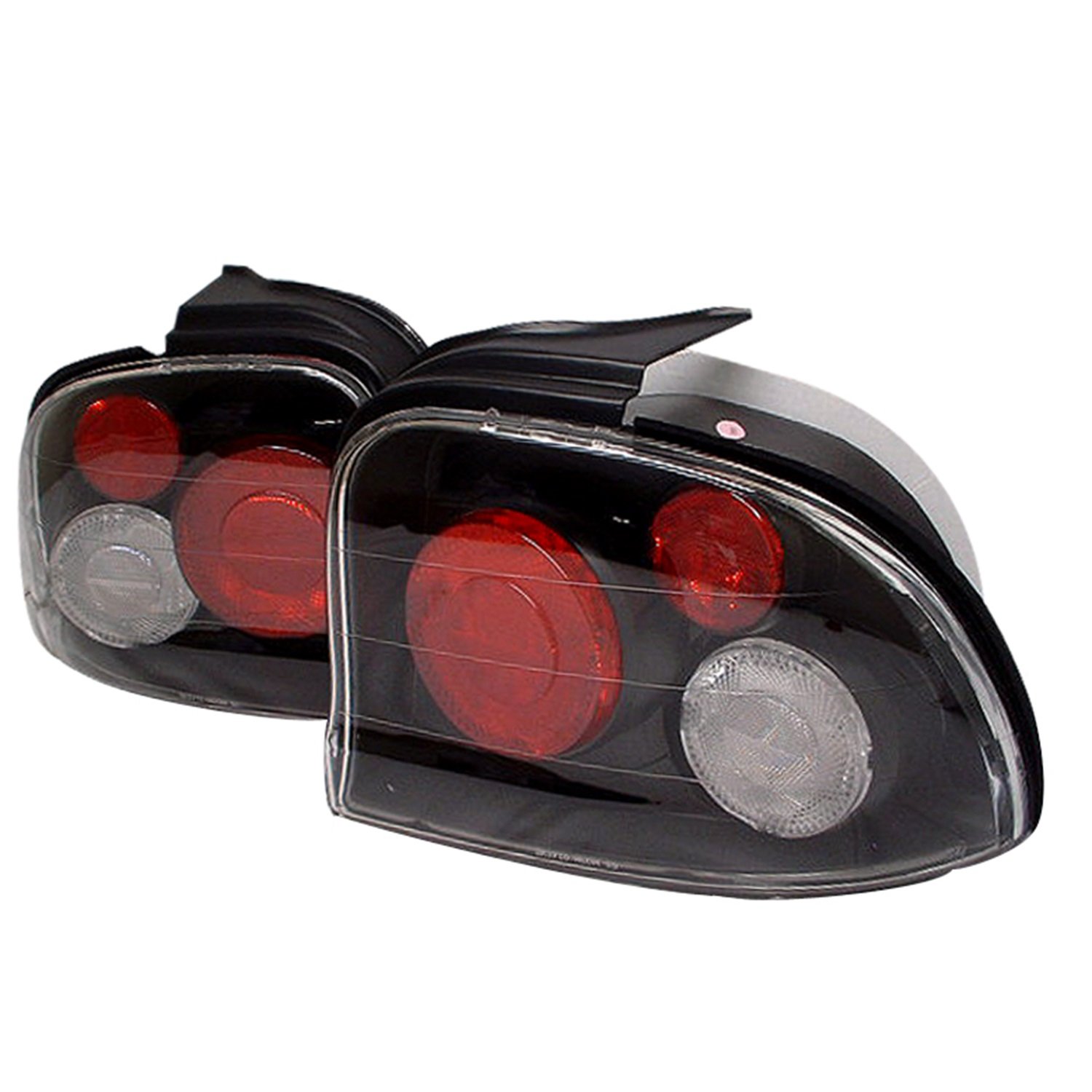 Spyder 5002488 Euro Style LED Tail Lights for 1995-1999 Dodge Neon - Black Housing - Compatible with 3157 Bulbs (Bulbs Not Included) - Upgrade Your Car's Rear Lighting for Enhanced Style and Safety