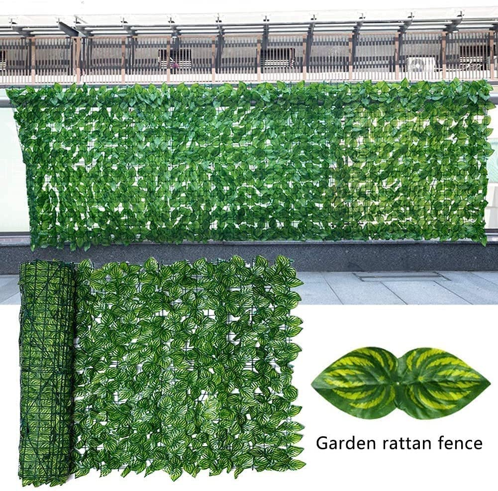 Artificial Leaf Privacy Screen - 200x300cm Green Faux Foliage for Garden Decor, Wedding Backdrops & Outdoor Fence Covering | UV Resistant Decorative Panel for Patio, Balcony & Event Decorations