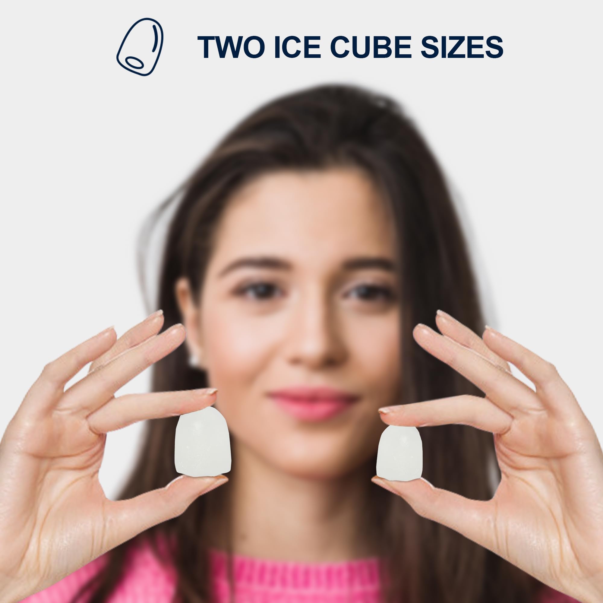 Koolatron Countertop Ice Maker - 26 Lbs/24Hrs Portable Ice Machine, Makes 9 Crunchy Pebble Ice Cubes in 6 Minutes, Self-Cleaning Stainless Steel Black Ice Maker for Cocktails, Sodas & Beverages - Perfect for Home Bars, Offices and Outdoor Parties
