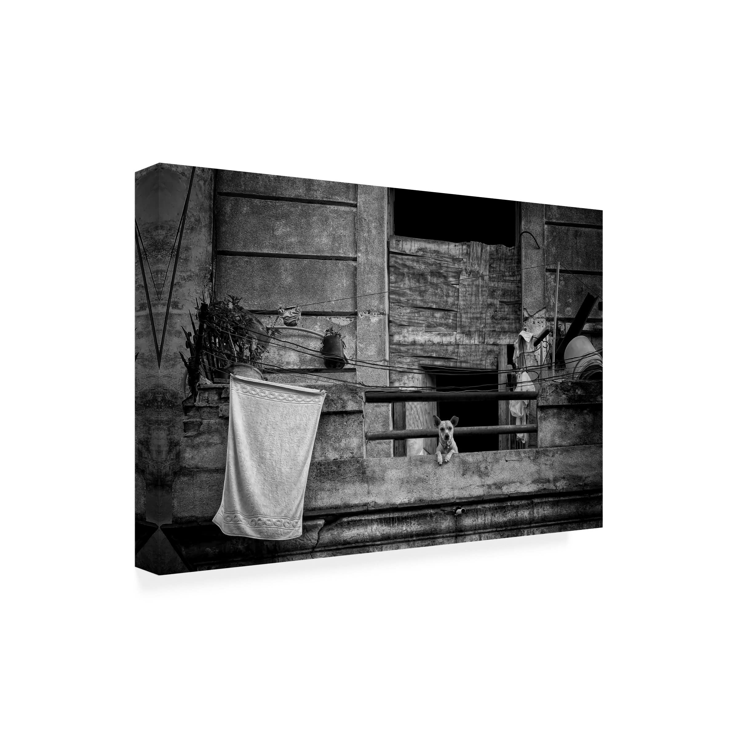Trademark Fine Art 'Balcony' Canvas Wall Art by Roxana Labagnara - Elegant Home Decor for Living Room, Bedroom & Office