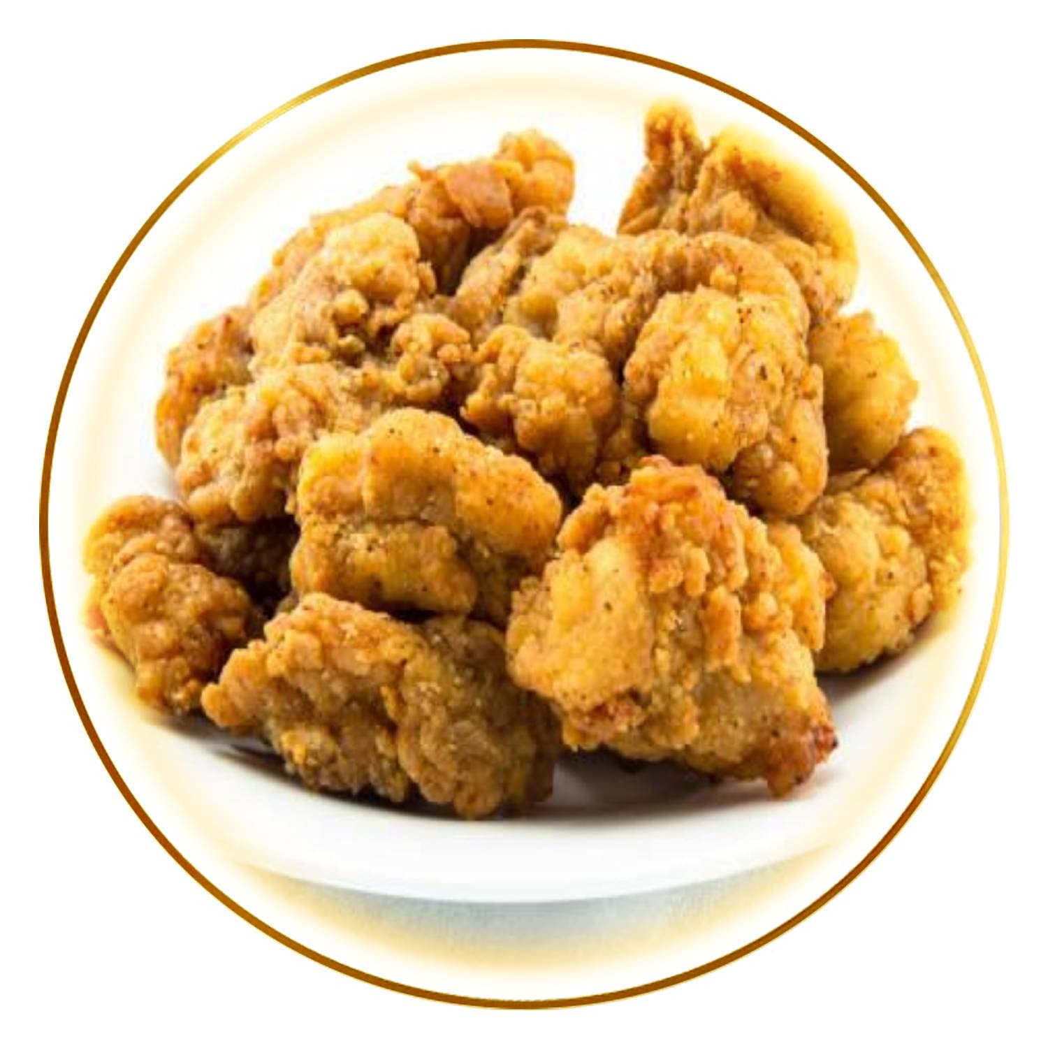 Modern LED Wall Sconce - Golden Crunchy Korean Fried Chicken Canvas Print Wall Lamp - Bedroom & Living Room Decor - Staircase & Hotel Lighting - Energy Efficient Wall Lights for Home & Commercial Spaces