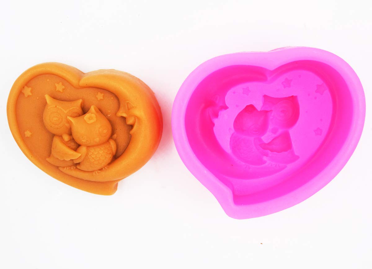 Night Owl S281 Silicone Soap Mold Set - DIY Handmade Soap Making Kit for Crafters - Perfect for Homemade Soaps, Candles, Resin Art & Bath Bombs