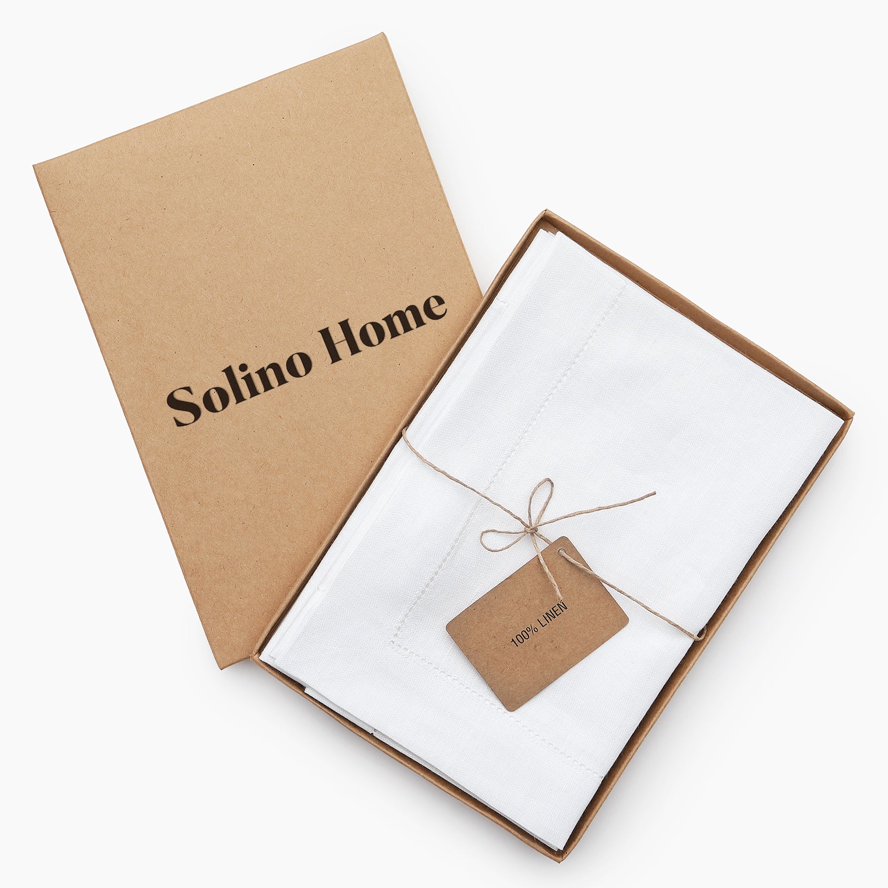 Premium Classic Hemstitch Linen Napkins - Elegant Dinner Table Decor for Weddings, Parties & Fine Dining