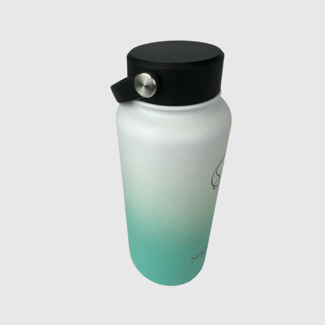 Ocean Aqua Insulated Stainless Steel Water Bottle 32oz (950ml) - Keeps Drinks Cold for 24 Hours & Hot for 12 Hours - Perfect for Hiking, Gym, Office & Outdoor Activities