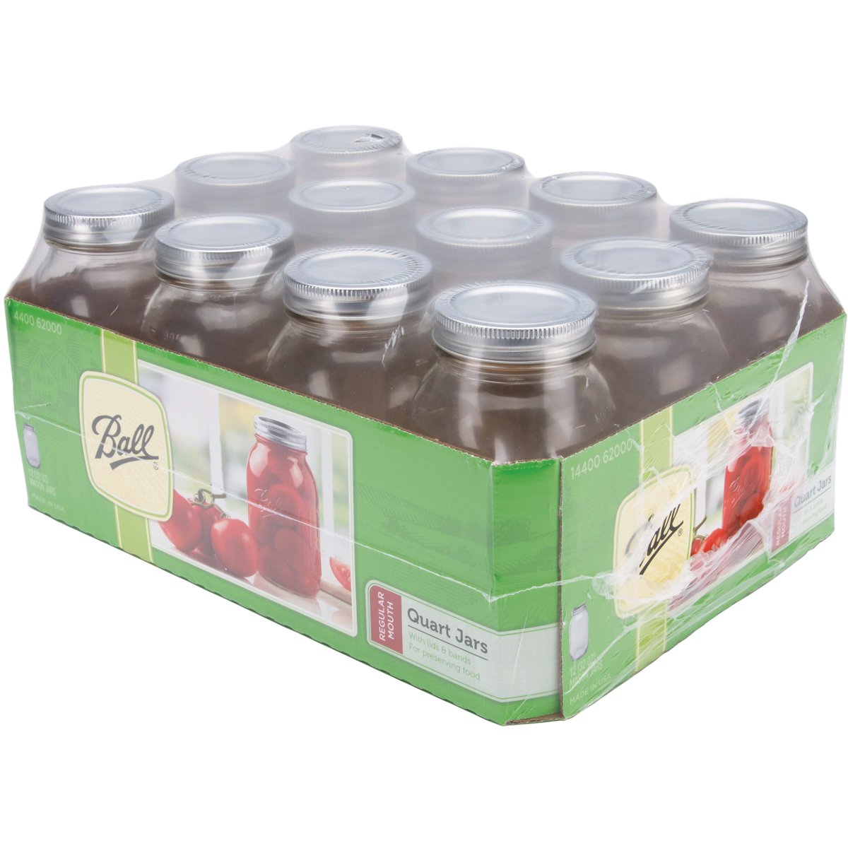 Ball Regular Mouth Canning Jar Lids with Bands - Airtight Seal for Home Canning, Pickling & Food Preservation - Perfect for Jams, Sauces & Fermenting