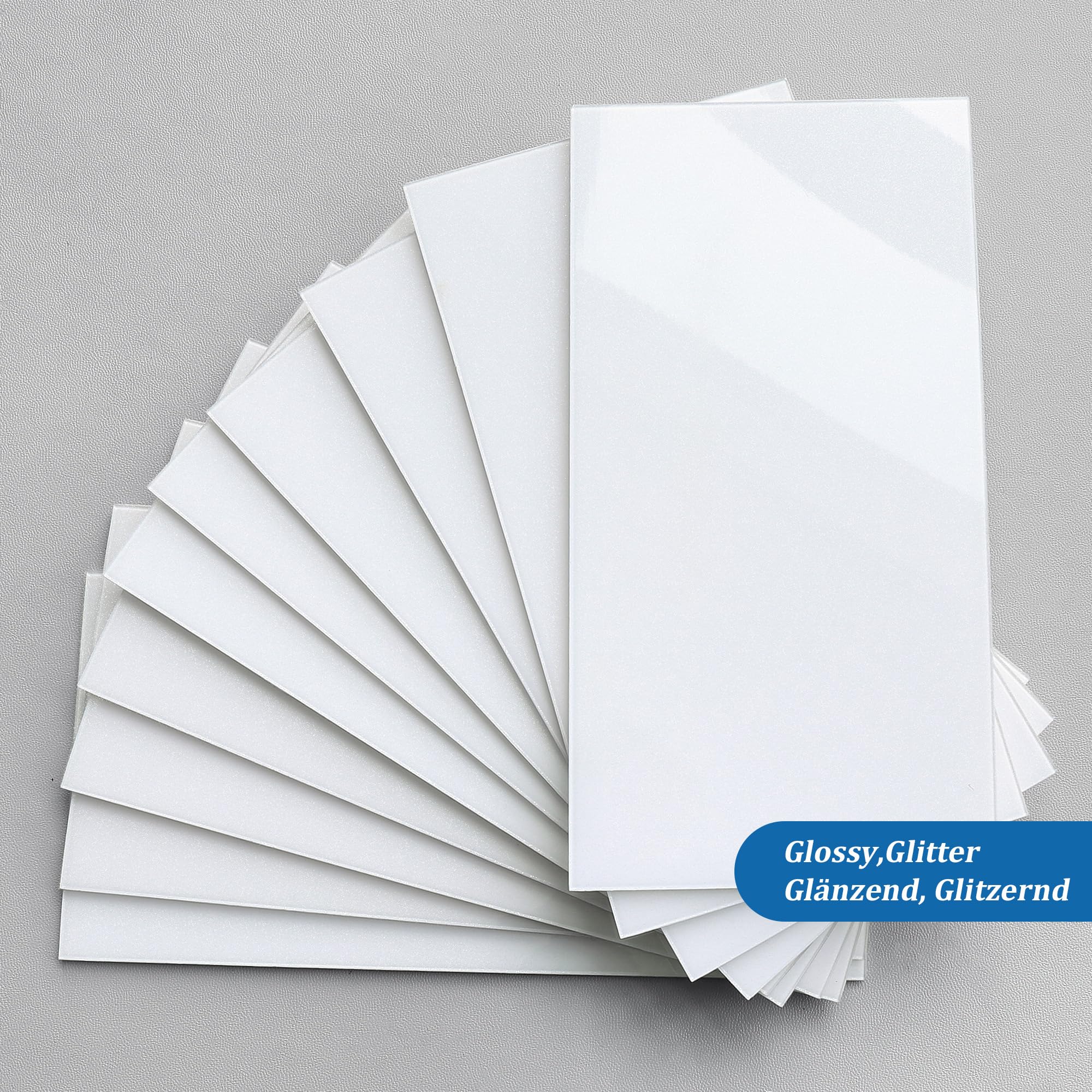 10x20 Inch White Subway Tile Peel and Stick Backsplash - Waterproof Self-Adhesive Wall Tiles (23 Pack) - Perfect for Kitchen, Bathroom, Laundry Room & RV Remodeling