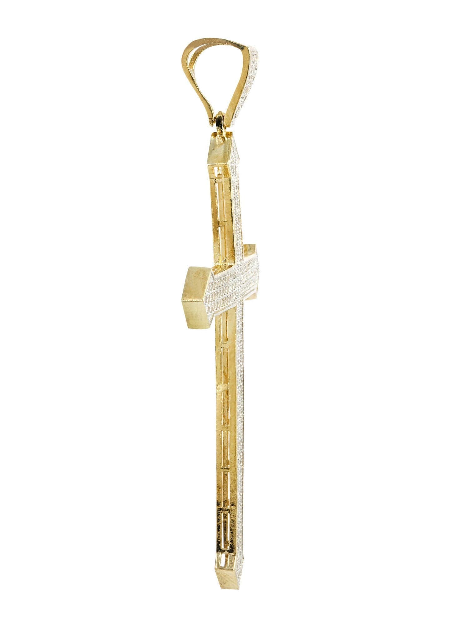 10K Gold Cross Pendant Necklace - 6.4 Grams Religious Jewelry for Women & Men - Perfect for Baptism, First Communion, Confirmation & Everyday Wear