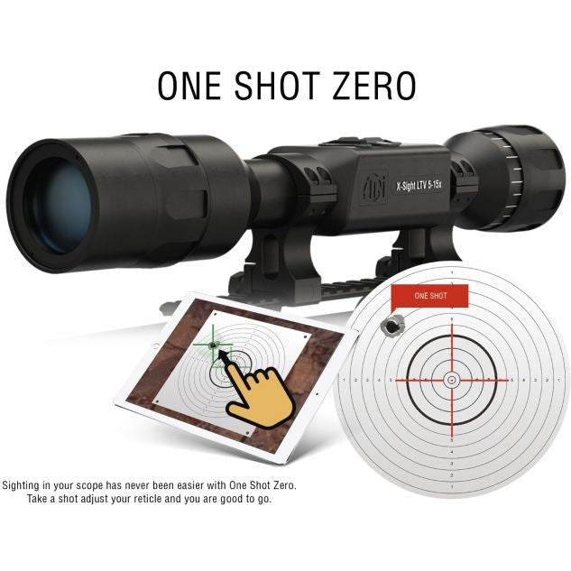 ATN LTV 5-15X Smart Day & Night Vision Hunting Rifle Scope - Thermal Imaging for Coyote, Hog & Predator Hunting at Dusk or Dawn