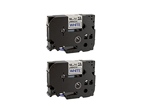Brother Compatible P-Touch Label Tape - 2 Pack, 3/4