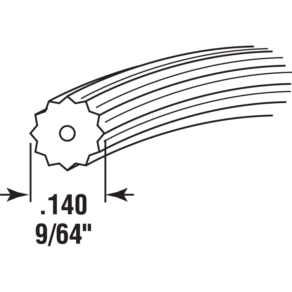 Prime-Line P 7519 Black Spline Roll - 0.14 Inch x 25 Feet (1 Roll) - Perfect for Screen Door and Window Screen Repair, Replacement & DIY Projects