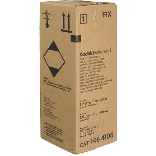 Kodak Rapid Fixer Solutions A & B for Black & White Film & Paper - Professional Photo Developing Chemicals for Darkroom Processing & Film Development