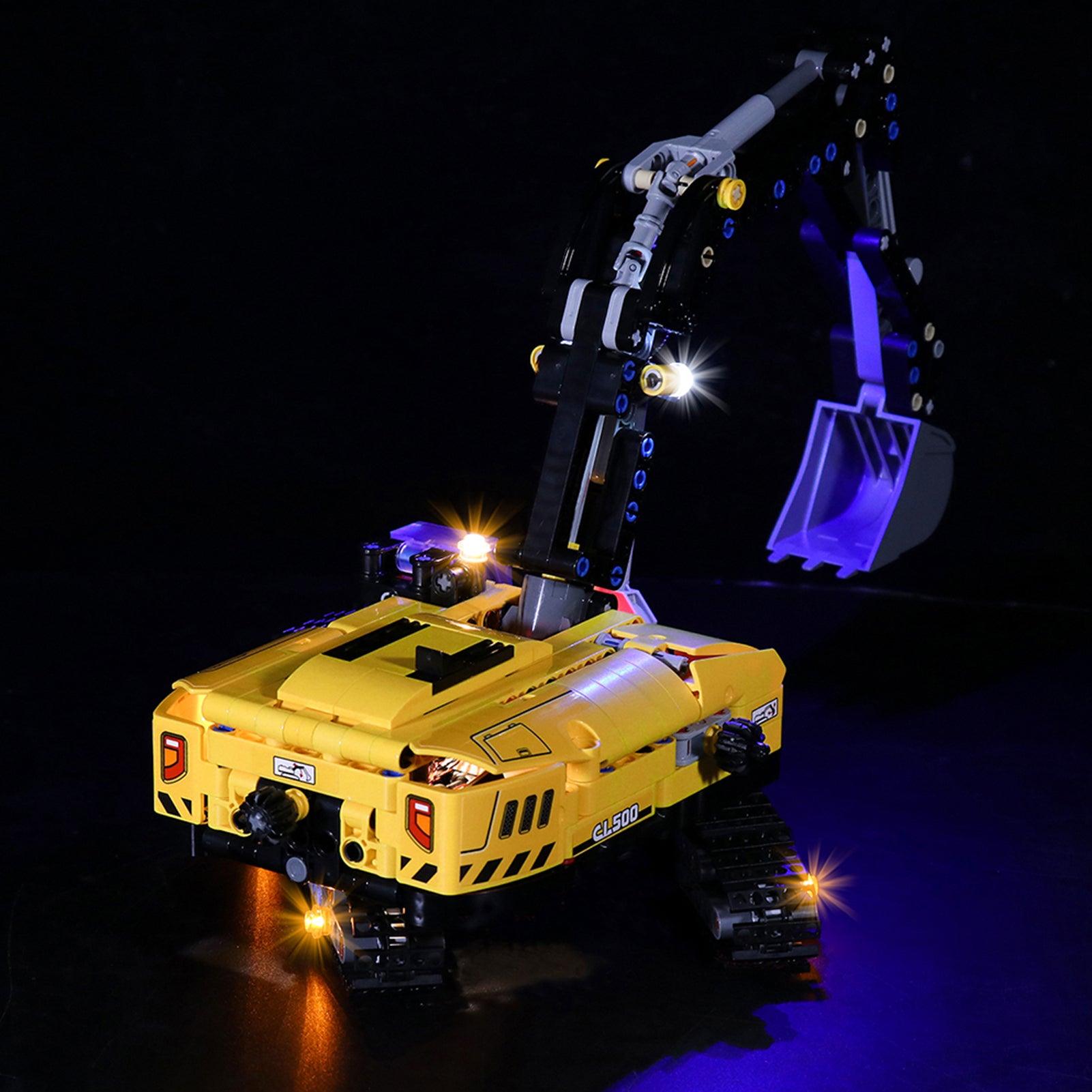 LEGO Technic Heavy Duty Excavator 42121 Light Kit - Compatible with LEGO Sets - Perfect for Nighttime Display & Model Showcase