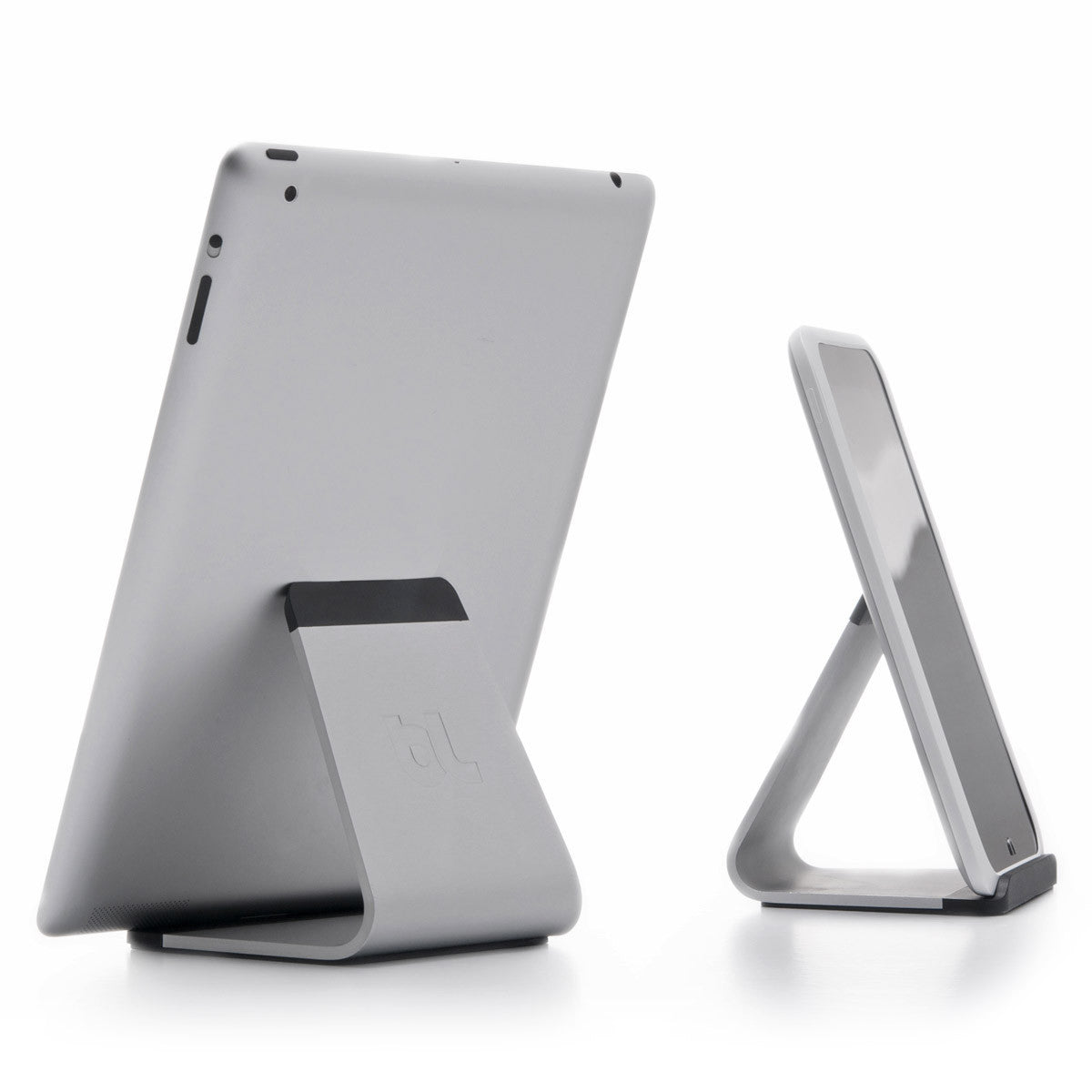 Bluelounge Mika Aluminum Laptop Stand - Adjustable Ergonomic Riser for MacBook, iPad, Notebook - Perfect for Home Office, Workstation & Travel Use